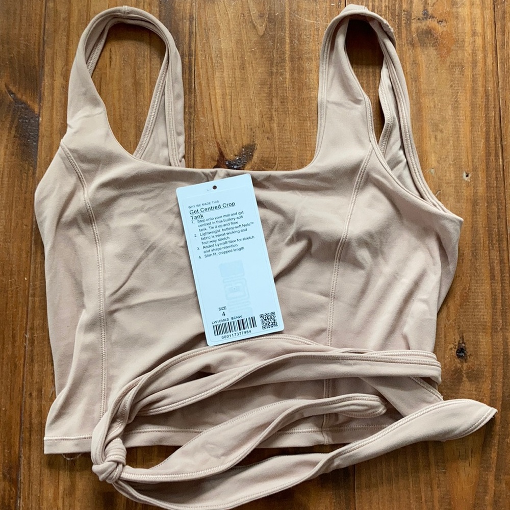 Lululemon Crop tank with tie